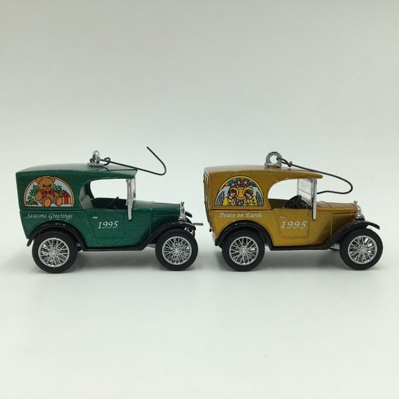 Matchbox 1995 Christmas Treasures 4 pc Ornaments Set Matchbox - Picture 4 of 12